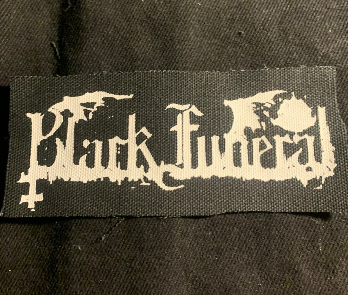 Black Funeral Logo Patches